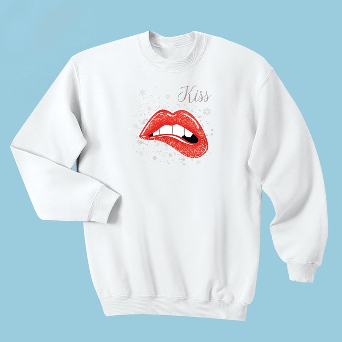 Термонаклейка для декорирования текстильных изделий New year's kiss, 15 х 15 см