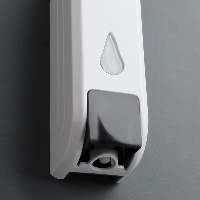 Диспенсер для жидкого мыла механический 350 мл 21х7,5х7 см, цвет белый