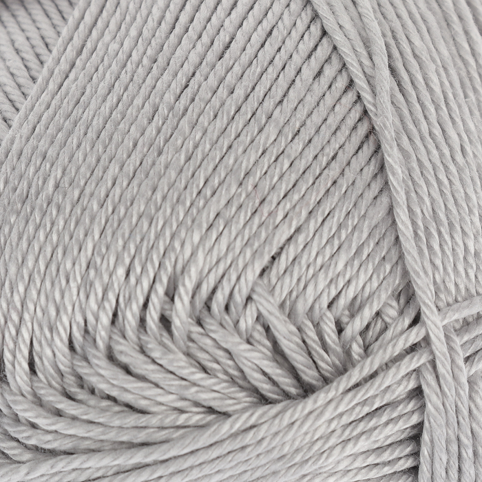 Пряжа "Begonia" 100% мерсеризованный хлопок 169м/50гр (4920 серебристый)