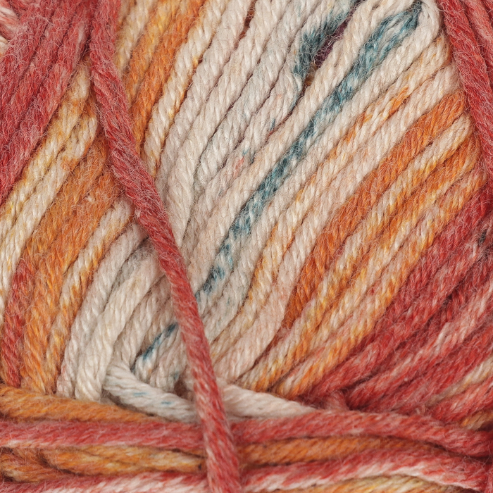 Пряжа "Calico Jakar" 50% хлопок, 50% акрил 245м/100г (31538 секционный)
