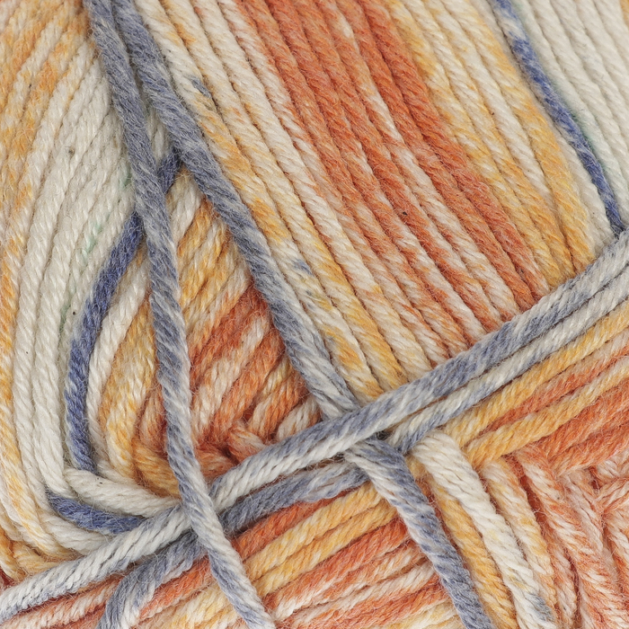 Пряжа "Calico Jakar" 50% хлопок, 50% акрил 245м/100г (31541 секционный)