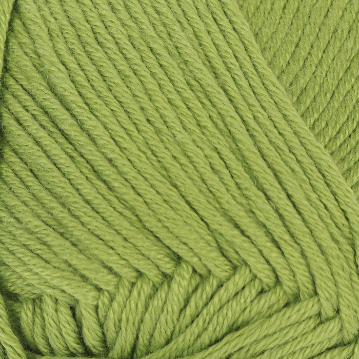 Пряжа "Calico" 50% хлопок, 50% акрил 245м/100г (5309 зелёный)