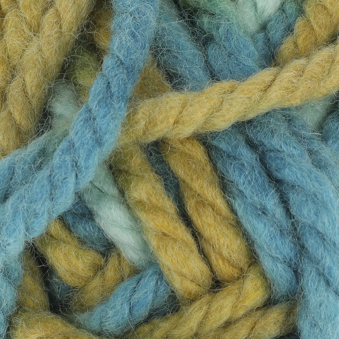 Пряжа "Combo" 50% шерсть, 50% акрил 40м/100г (52707 голуб. мулине)