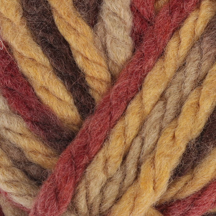 Пряжа "Combo" 50% шерсть, 50% акрил 40м/100г (52708 коричнево-бежевый)