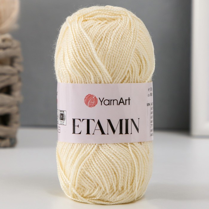 

Пряжа "Etamin" 100% акрил 180м/30гр (423 экрю)