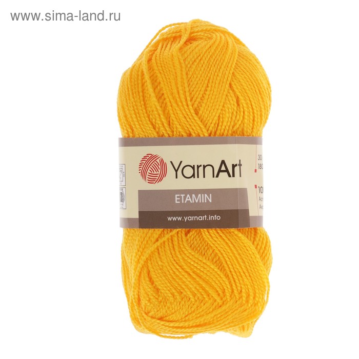 

Пряжа "Etamin" 100% акрил 180м/30гр (439 желток)