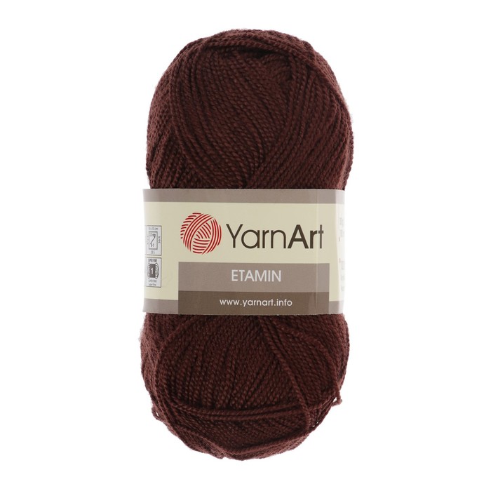

Пряжа "Etamin" 100% акрил 180м/30гр (440 коричневый)