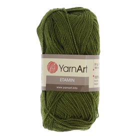 

Пряжа "Etamin" 100% акрил 180м/30гр (444 оливковый)