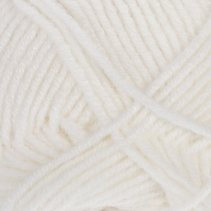 Пряжа "Lana lux" 50% шерсть, 50% акрил 210м/100гр (74801 белый)