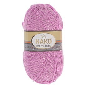 

Пряжа "Natural Bebe" 10% бамбук, 14% хлопок, 76% акрил 225м/100г (10312 цикламен)