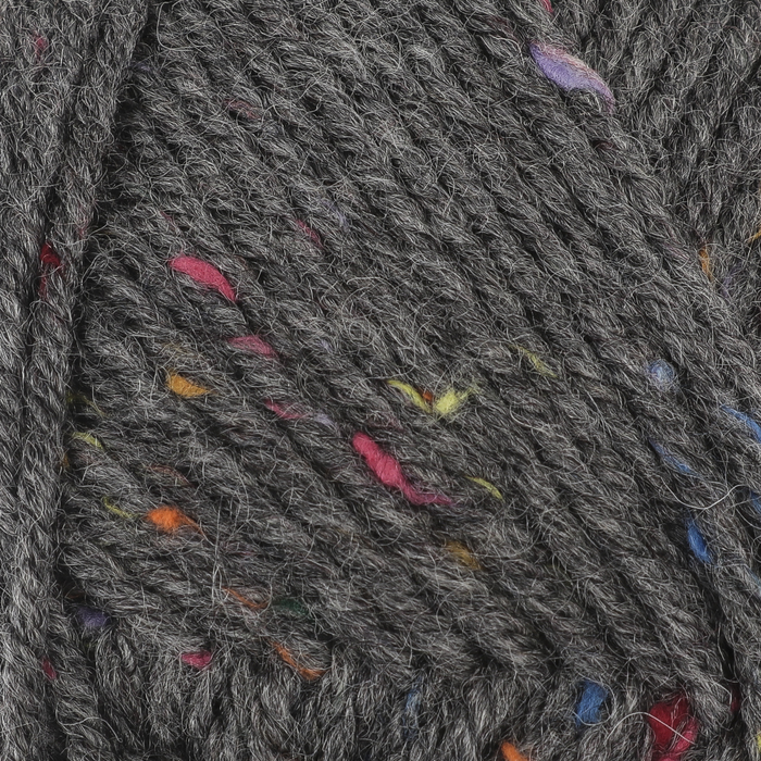 Пряжа "Super Inci Hit Tweed" 20%шерсть, 75%акрил, 5%вискоза 180м/100гр (790 серый)