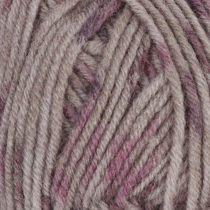 Пряжа "Superlambs Tweed new" 49% шерсть, 51% акрил 200м/100гр (31532 розово-серый)