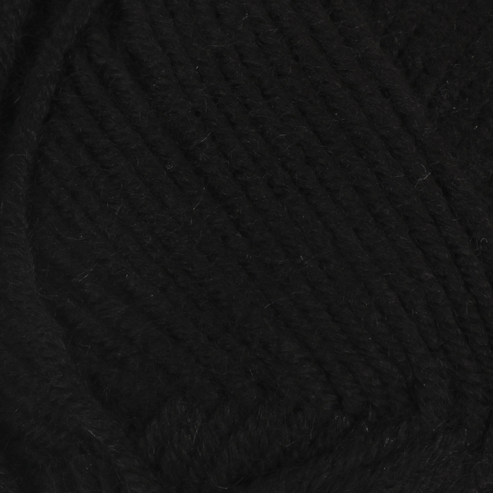 Пряжа "Vega" 100% премиум акрил 195м/100гр (217 чёрный)