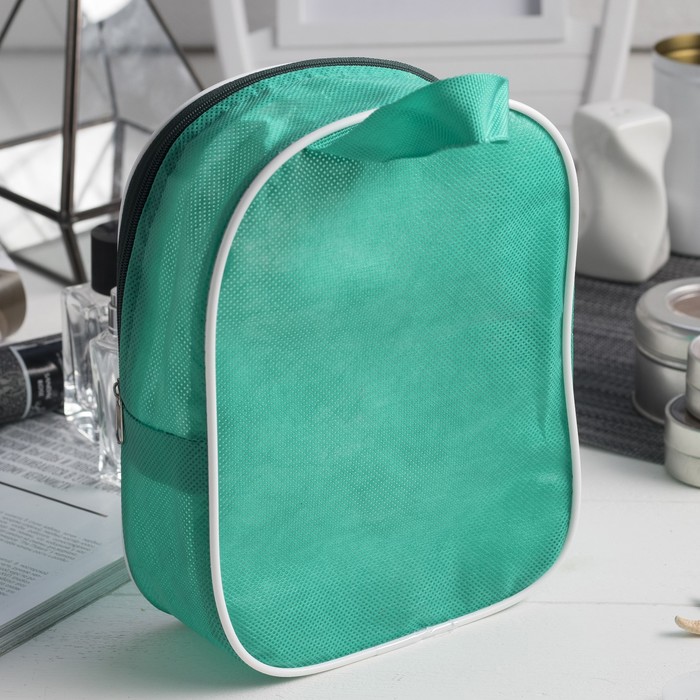 Сумка-косметичка, 1 отдел на молнии, цвет ярко-зелёный