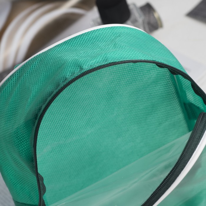 Сумка-косметичка, 1 отдел на молнии, цвет ярко-зелёный