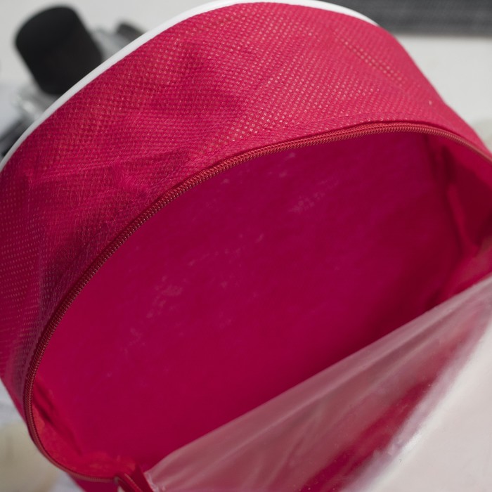 Сумка-косметичка, 1 отдел на молнии, цвет красный