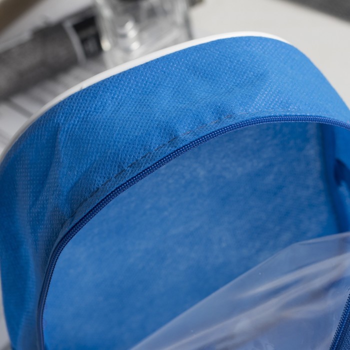 Сумка-косметичка, 1 отдел на молнии, цвет васильковый