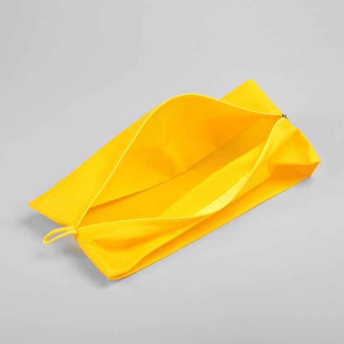 Сумка для обуви, 1 отдел на молнии, цвет жёлтый