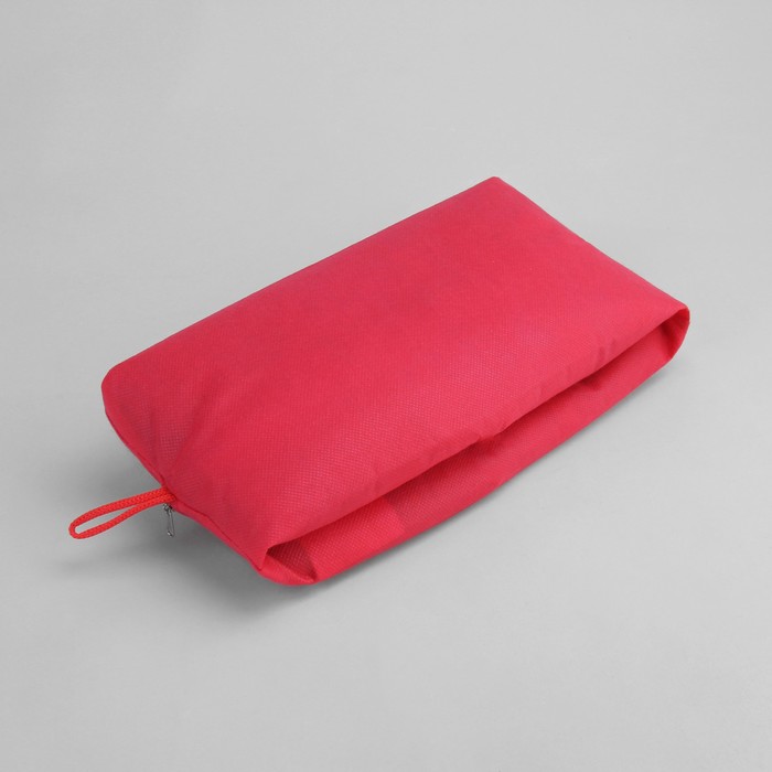 Сумка для обуви, 1 отдел на молнии, цвет красный