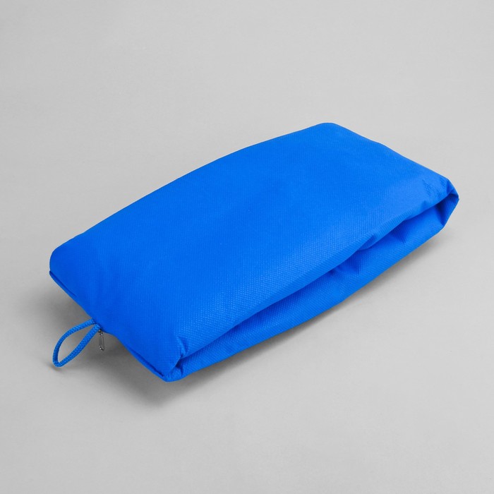 Сумка для обуви, 1 отдел на молнии, цвет васильковый