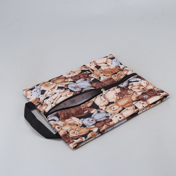 Сумка для обуви "Медведи", отдел на молнии