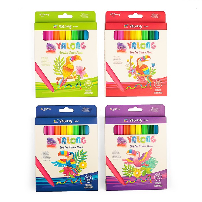 Фломастеры 10цв Магические в картонной коробке Yalong