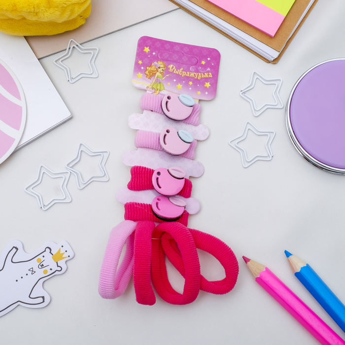 Резинка для волос "Манечка" набор 8 шт яблочко