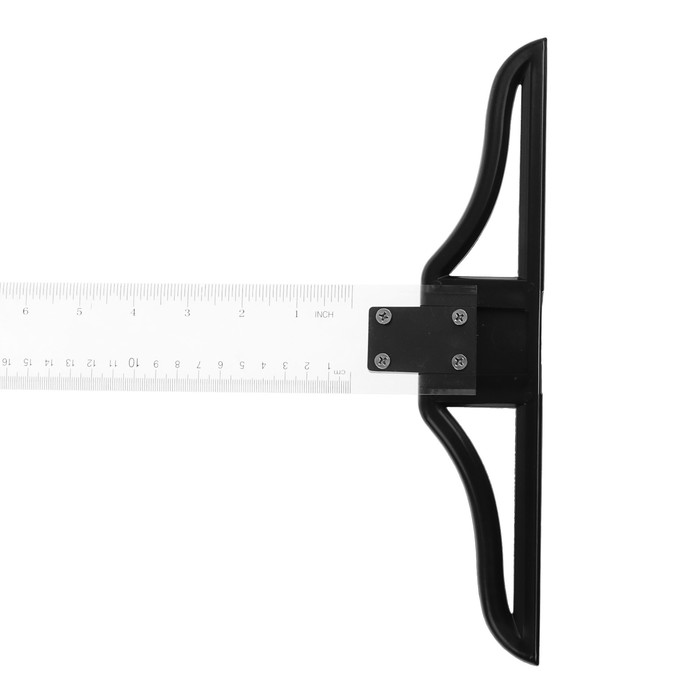 Линейка 1 метр акриловая прозрачная разметочная Т-образная с упором