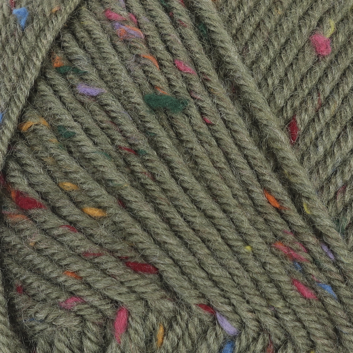 Пряжа "Super Inci Hit Tweed" 20%шерсть, 75%акрил, 5%вискоза 180м/100гр (6440 олива)
