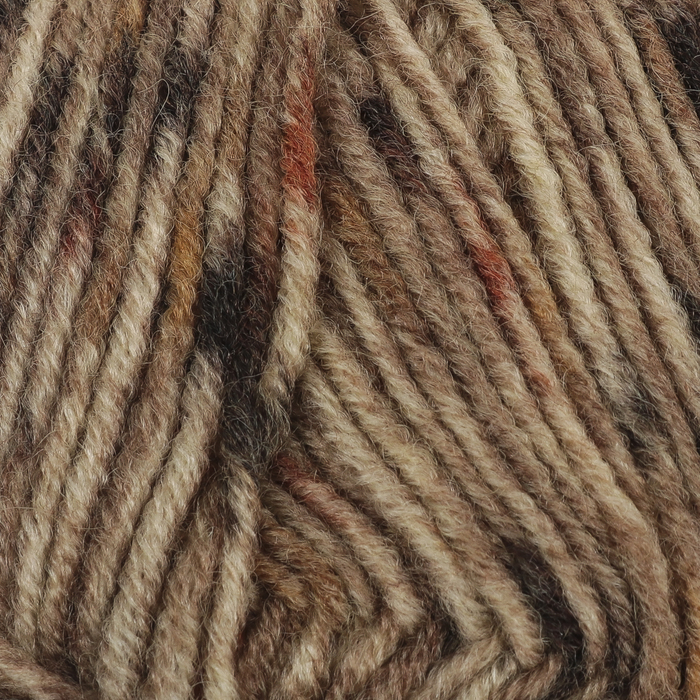 Пряжа "Superlambs Tweed new" 49% шерсть, 51% акрил 200м/100гр (31525 бежево-чёрный)
