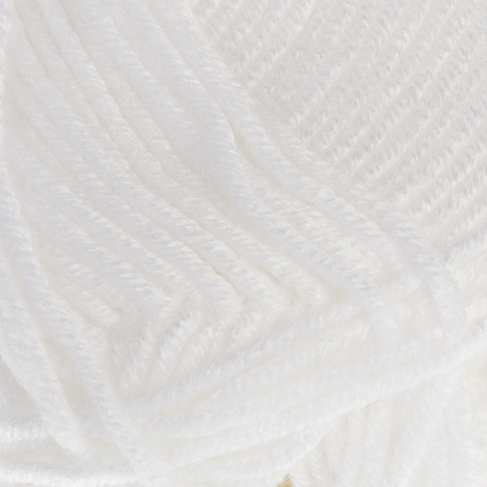 Пряжа "Vega" 100% премиум акрил 195м/100гр (208 белый)