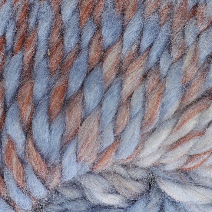 Пряжа "Winter wool" 20% шерсть, 80% акрил 70м/100гр (01 коричнево-голубой)