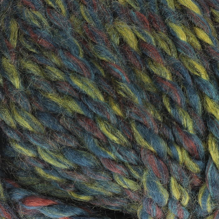 Пряжа "Winter wool" 20% шерсть, 80% акрил 70м/100гр (14 зелёный мулине)