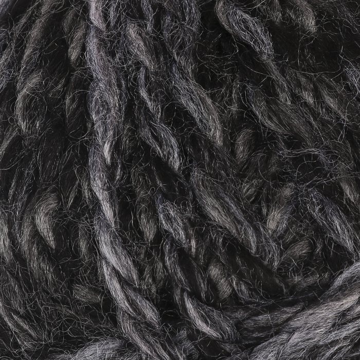 Пряжа "Winter wool" 20% шерсть, 80% акрил 70м/100гр (22 серо-чёрный)