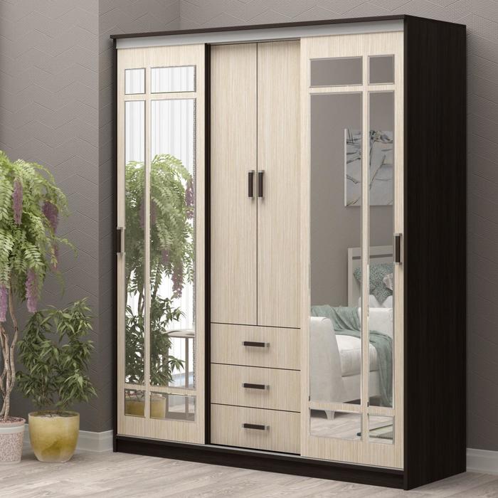 Шкаф-купе Маэстро 1.7м, 1700х580х2200, Венге/Белфорт