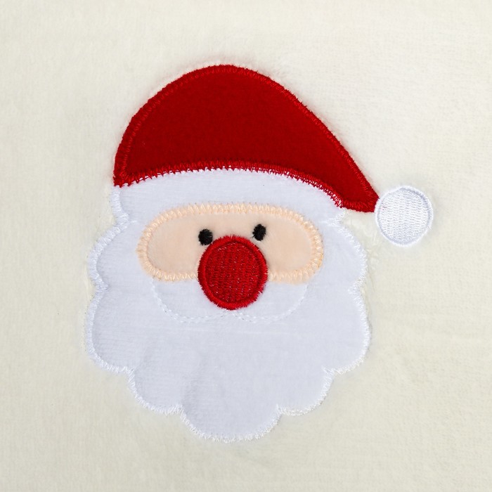 Плед "Дед Мороз" 80*100 см, корал-флис, 200 г/м2, 100% пэ