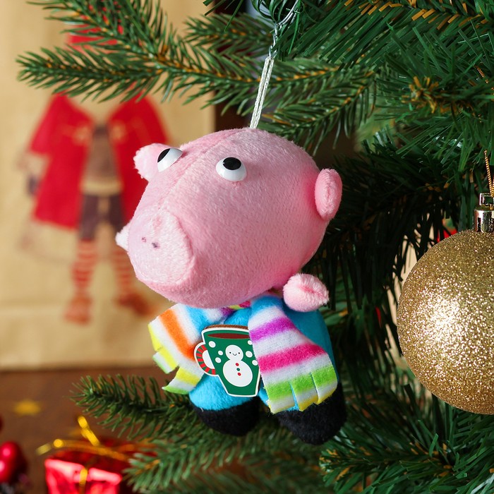 Мягкая игрушка-подвеска хрюшка "Уюта", 12 см