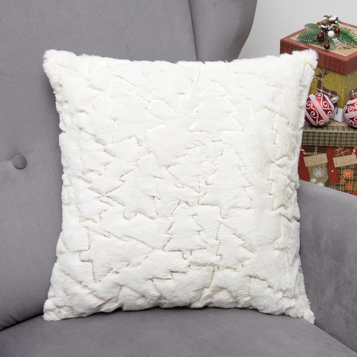 Наволочка декоративная Collorista "Ёлочка" золото 43 х 43 см, 100% п/э