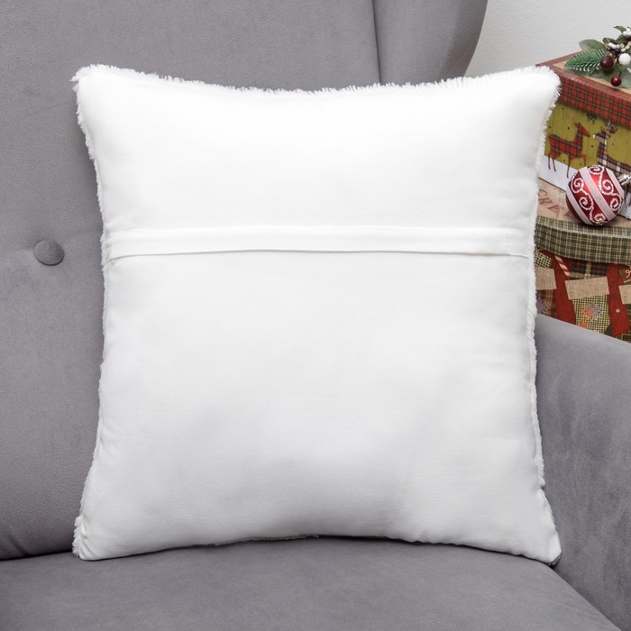 Наволочка декоративная Collorista "Звезда" серебро 43 х 43 см, 100% п/э