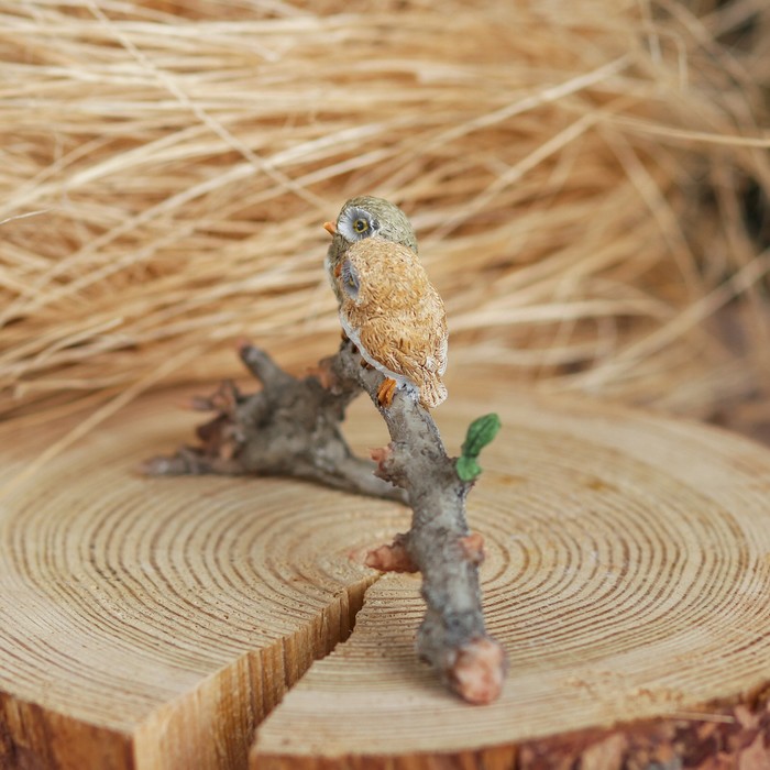 Сувенир полистоун "Совята на коряге"