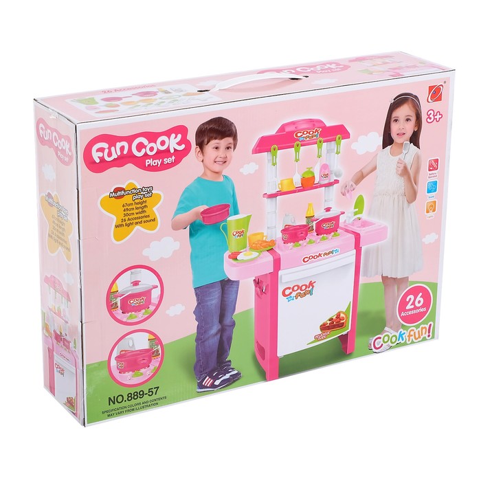Игровой модуль «Кухня Готовим вместе», световые и звуковые эффекты, 26 предметов