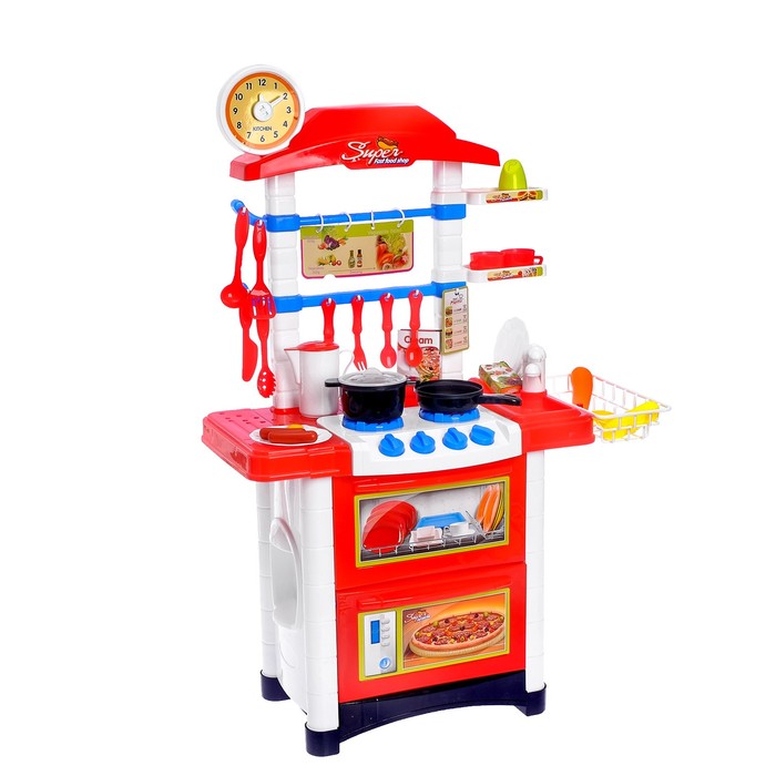 Игровой модуль «Кухня Готовим вкусно», световые и звуковые эффекты, 32 предмета