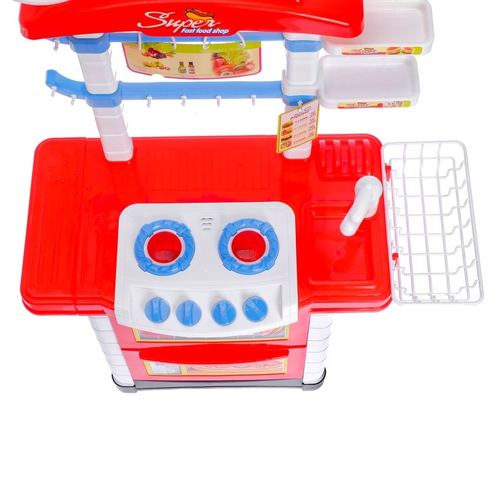 Игровой модуль «Кухня Готовим вкусно», световые и звуковые эффекты, 32 предмета