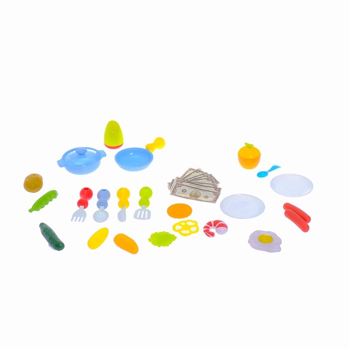 Игровой модуль кухня-тележка "Готовим вместе"