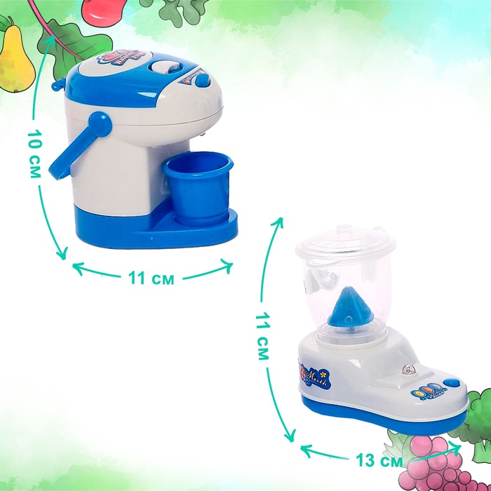 фото Игровой набор бытовой техники «мой дом»: холодильник, миксер, термопот, блендер, цвета микс