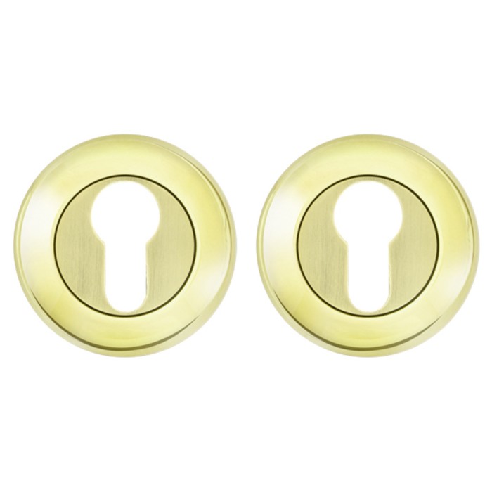 Накладка под цилиндр Fuaro ET RM GP/SG-5, цвет матовое золото/золото