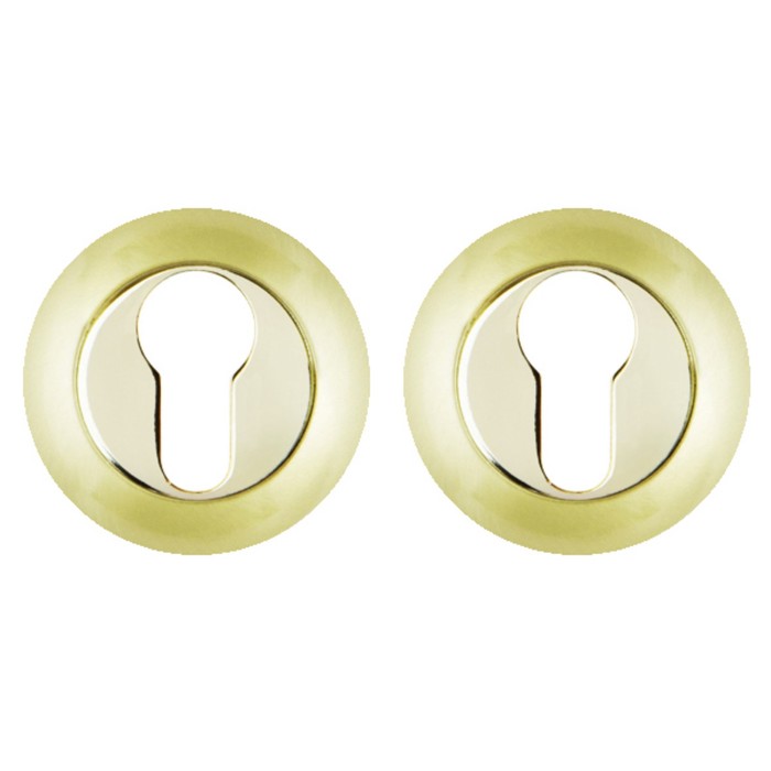 Накладка под цилиндр Fuaro ET RM SG/GP-4, цвет матовое золото/золото