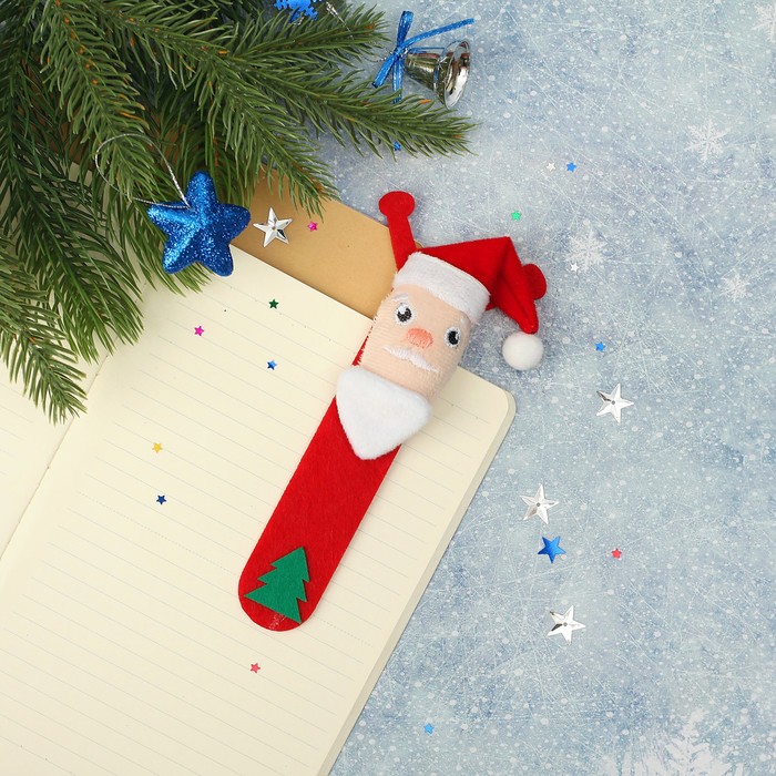 Мягкая игрушка-закладка "Дед Мороз"