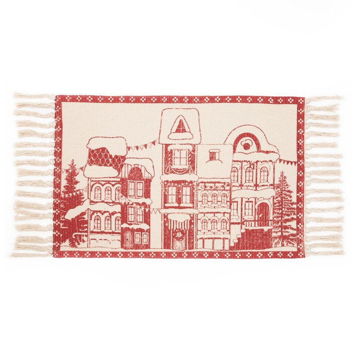 Коврик "Городок" 70х45 см, 100% хлопок