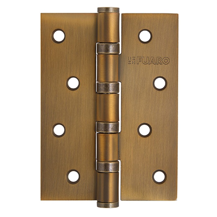 Петля универсальная Fuaro 4BB 100x75x2.5 CF, цвет кофе, 2 шт.